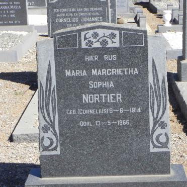 NORTIER Maria Margrietha Sophia nee CORNELIUS 1914-1966