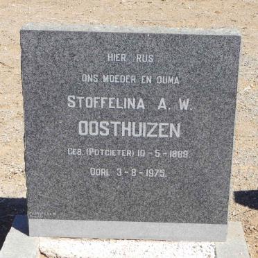 OOSTHUIZEN Stoffelina A.W. nee POTGIETER 1889-1975