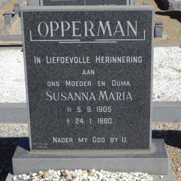 OPPERMAN Susanna Maria 1905-1980