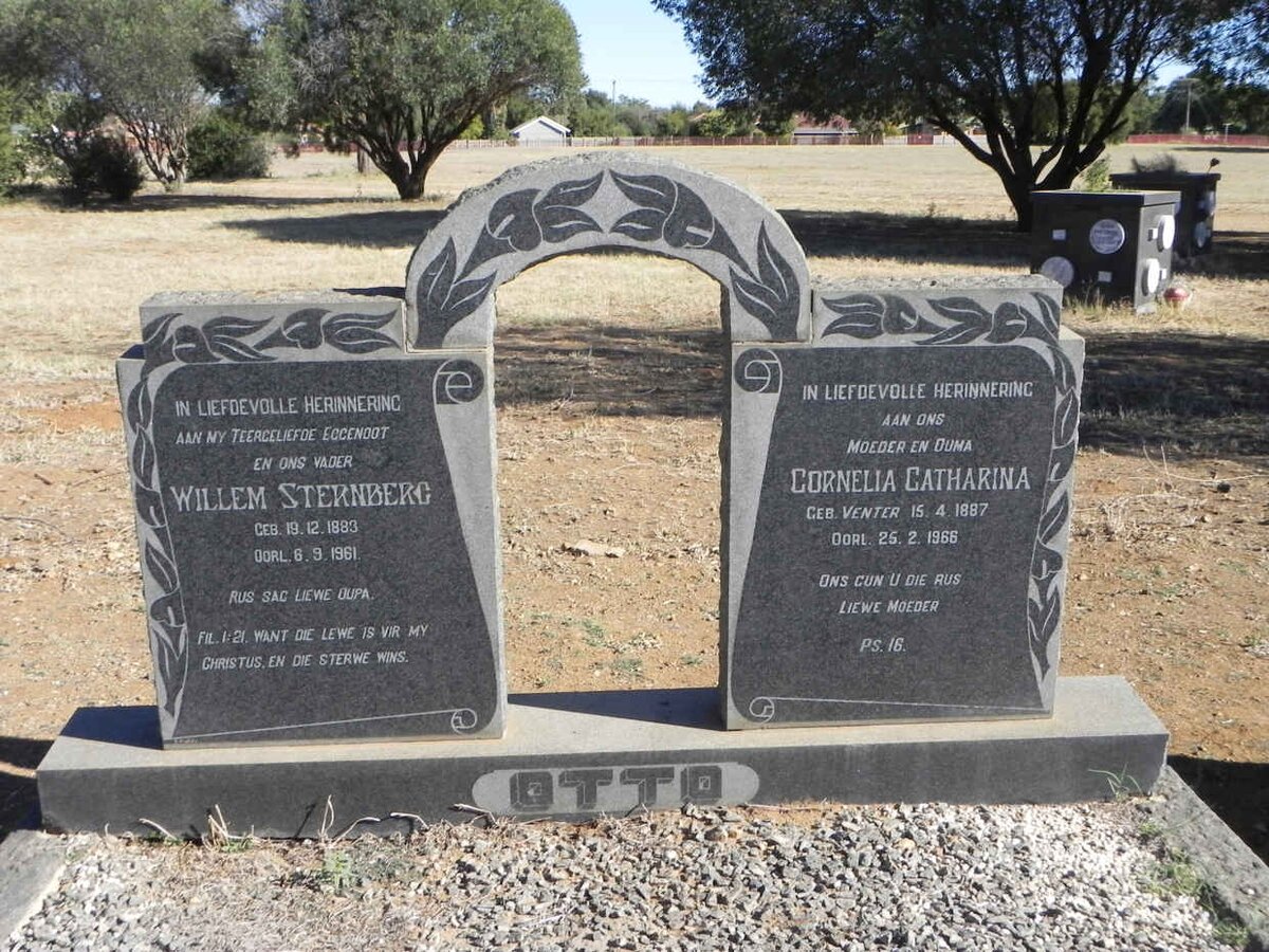 OTTO Willem Sternberg 1883-1961 &amp; Cornelia Catharina VENTER 1887-1966