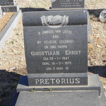 PRETORIUS Christiaan Ernst 1947-1975