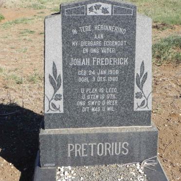 PRETORIUS Johan Frederick 1908-1960