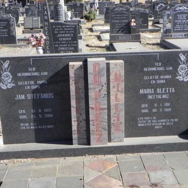 PREEZ Jan Stefanus, du 1913-2001 &amp; Maria Aletta NEETHLING 1911-1981