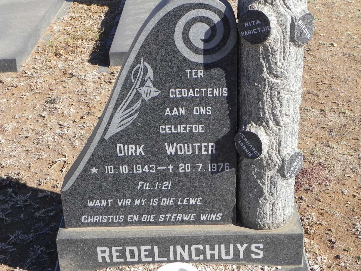 REDELINGHUYS Dirk Wouter 1943-1976