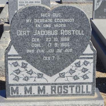 ROSTOLL Gert Jacobus 1888-1965