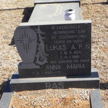 RAS Lukas A.F.N. 1934-1988 &amp; Anna Maria 1938-