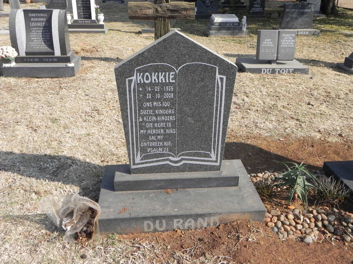 RAND Kokkie, du 1935-2008