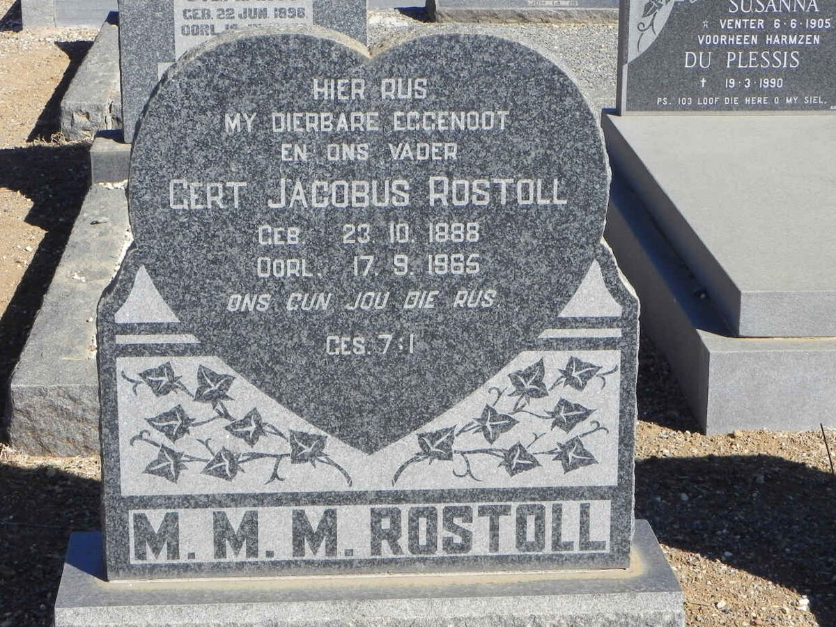 ROSTOLL Gert Jacobus 1888-1965