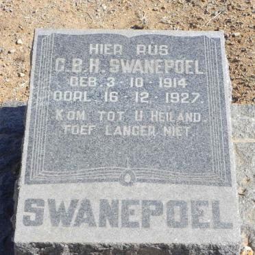 SWANEPOEL G.B.H. 1914-1927