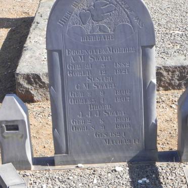 SWART A.M. 1882-1921 :: SWART C.M. 1906-1907 :: SWART J.J.J. 1909-1909