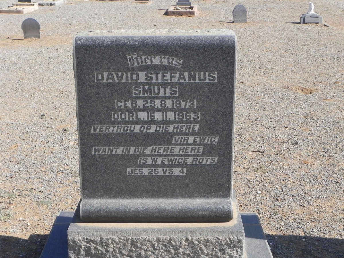 SMUTS David Stefanus 1873-1963
