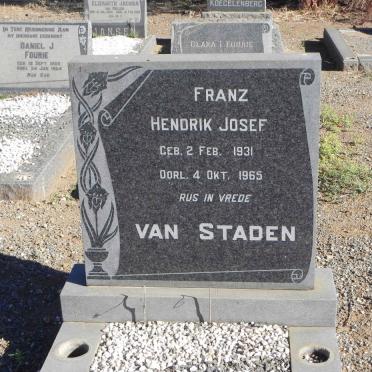 STADEN Franz Hendrik Josef, van 1931-1965