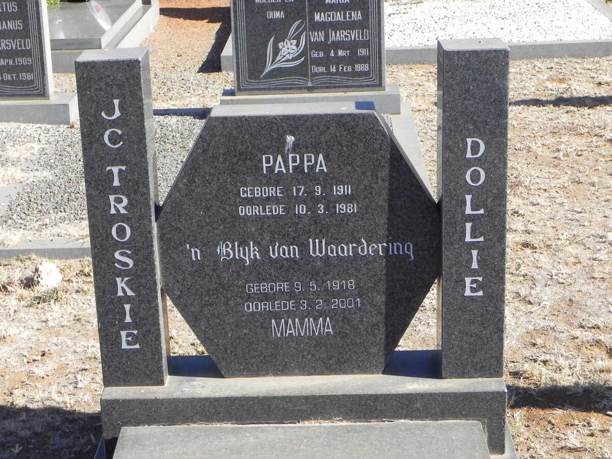 TROSKIE J.C. 1911-1981 &amp; Dollie 1918-2001