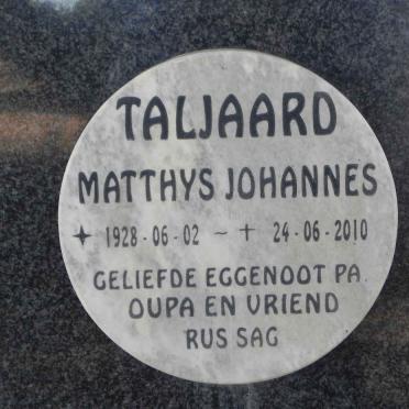 TALJAARD Matthys Johannes 1928-2010