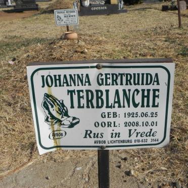 TERBLANCHE Johanna Gertruida 1925-2008