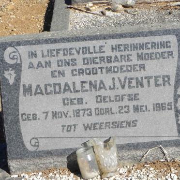 VENTER Magdalena J. nee OELOFSE 1873-1965