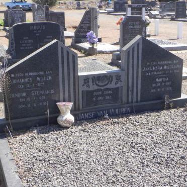 VUUREN Johannes Willem, Janse van 1935- &amp; Anna Maria Magdalena CONRADIE 1943-