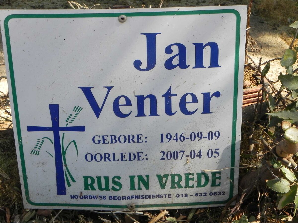 VENTER Jan 1946-2007