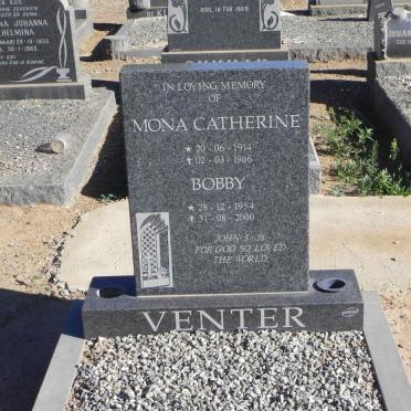 VENTER Mona Catherine 1914-1966 :: VENTER Bobby 1954-2000