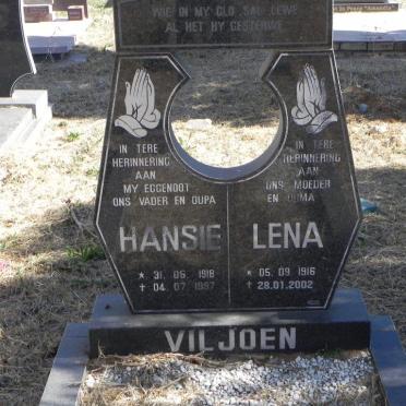 VILJOEN Hansie 1918-1997 &amp; Lena 1916-2002