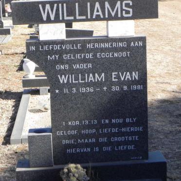 WILLIAMS William Evan 1936-1981