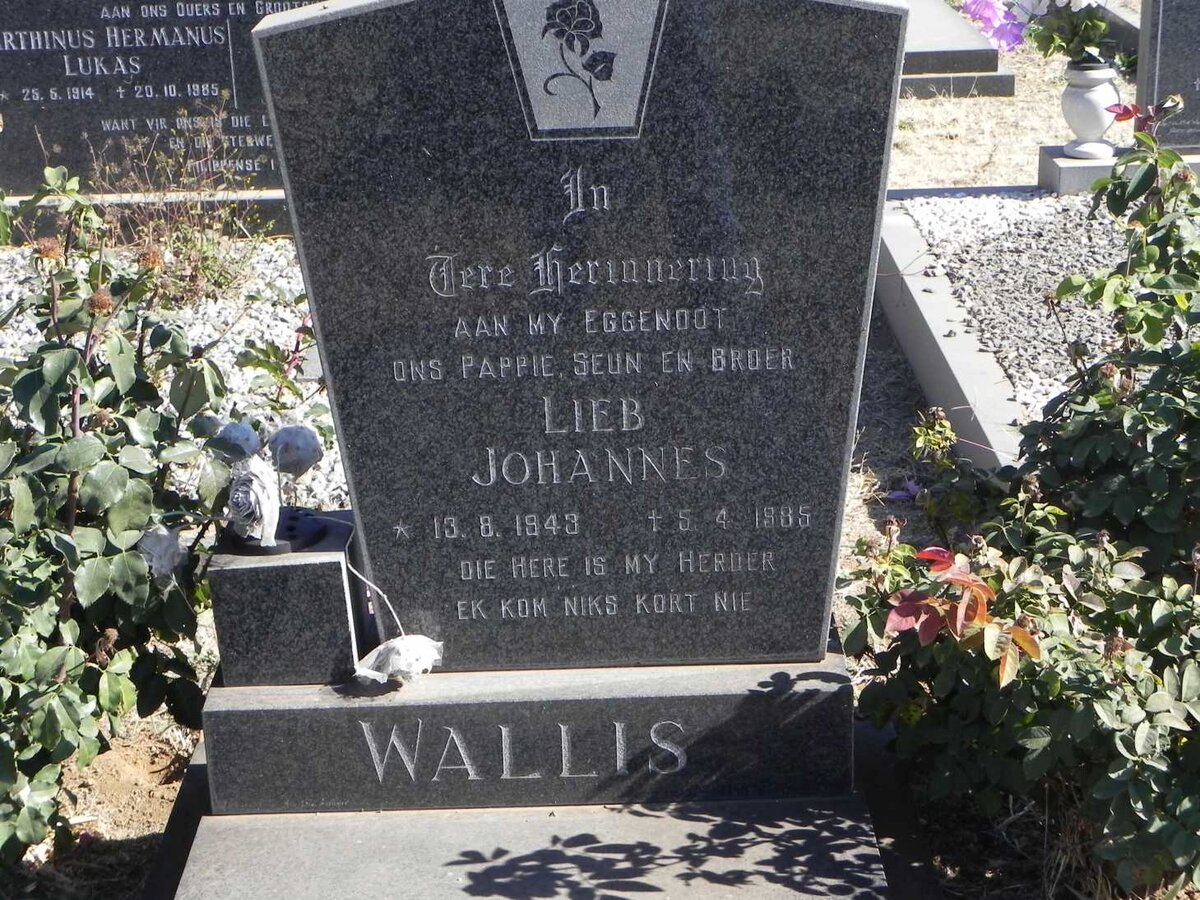 WALLIS Lieb Johannes 1943-1985