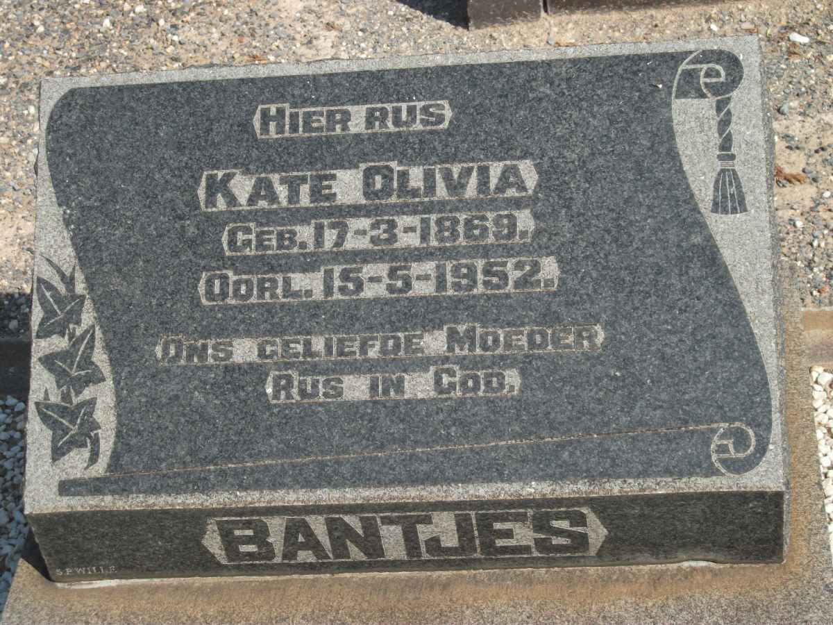 BANTJES Kate Olivia 1869-1952