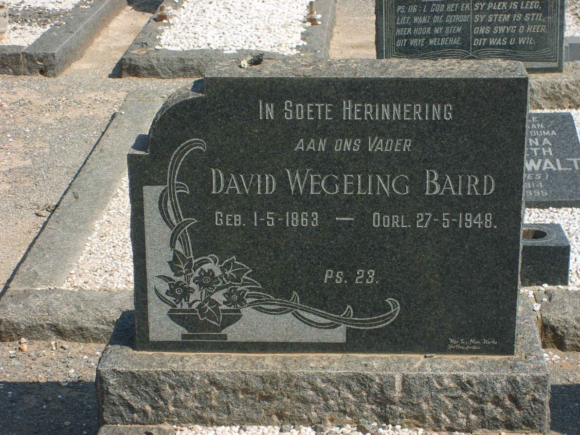 BAIRD David Wegeling 1863-1948