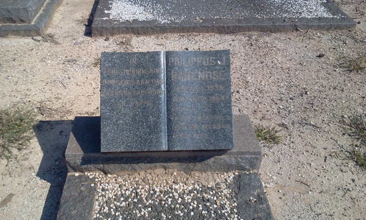 BARENDSE Philippus J. 1935-1964