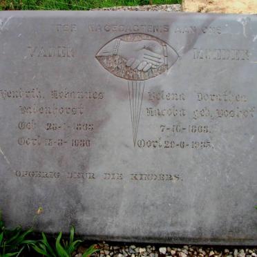 BADENHORST Hendrik Johannes 1863-1936 &amp; Helena Dorathea Jacoba BOSHOFF 1863-1935