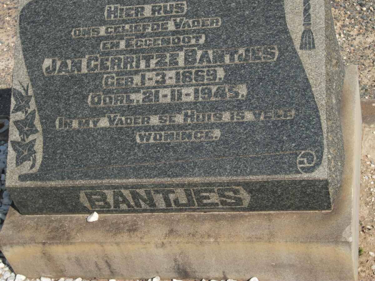 BANTJES Jan Gerritze 1869-1945