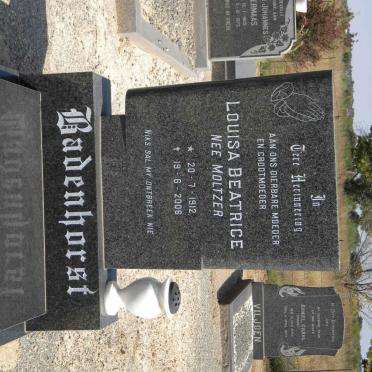 BADENHORST Louisa Beatrice nee MOLTZER 1912-2006