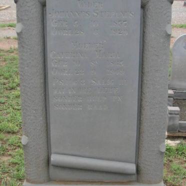 BEZUIDENHOUT Johannes Stephanus 1857-1929 &amp; Cathrina Maria 1865-1949