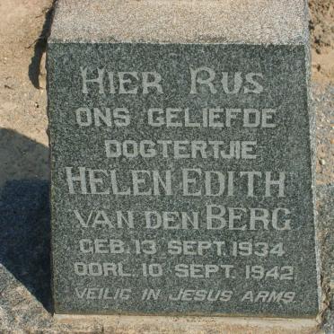 BERG Helen Edith, van den 1934-1942