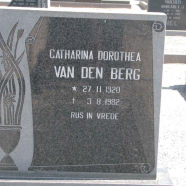 BERG Catharina Dorothea, van den 1920-1982