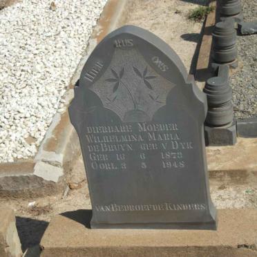 BRUYN Wilhelmina Maria, de nee VAN DYK 1873-1948