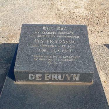 BRUYN Hester Susanna, de nee BEKKER 1901-1970