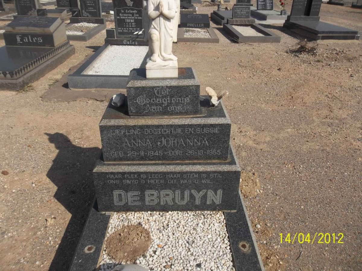 BRUYN Anna Johanna, de 1945-1955