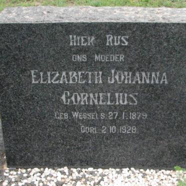 CORNELIUS Elizabeth Johanna nee WESSELS 1879-1928