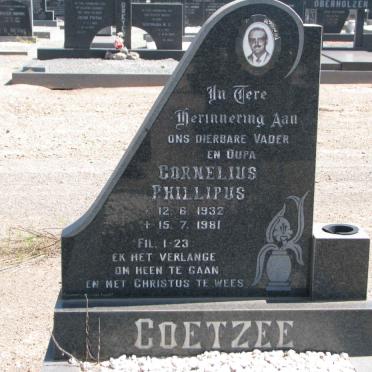 COETZEE Cornelius Phillipus 1932-1981