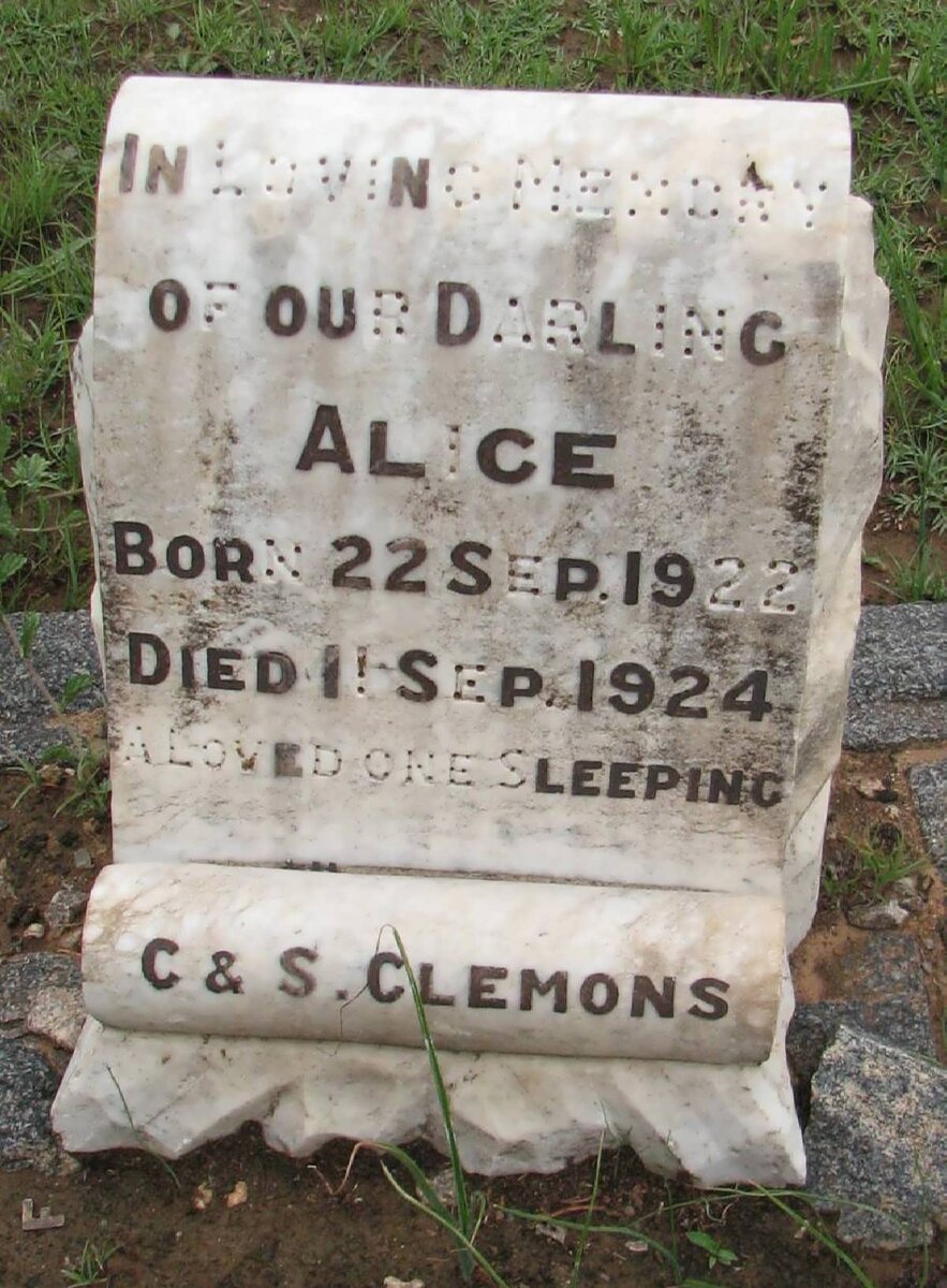 CLEMONS Alice 1922-1924