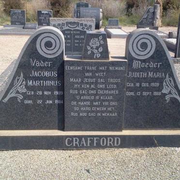 CRAFFORD Jacobus Marthinus 1909-1984 &amp; Judith Maria 1909-1968