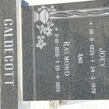 CALDECOTT Raymond 1920-1985 &amp; Joey 1925-1976