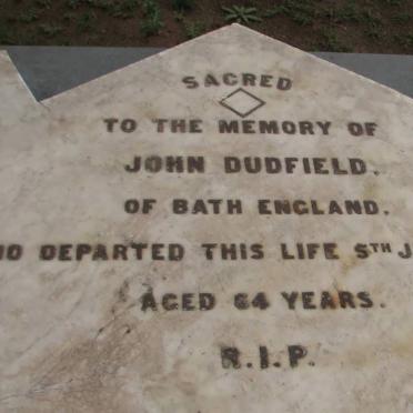 DUDFIELD John -1890