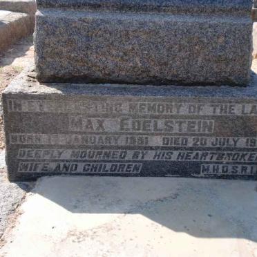 EDELSTEIN Max 1891-1947