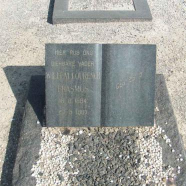 ERASMUS Willem Lourence 1884-1967