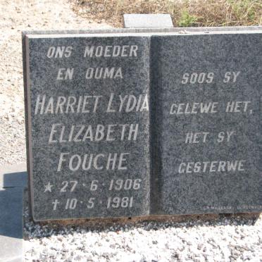 FOUCHE Harriet Lydia Elizabeth 1906-1981