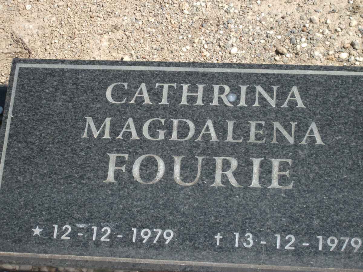 FOURIE Cathrina Magdalena 1979-1979