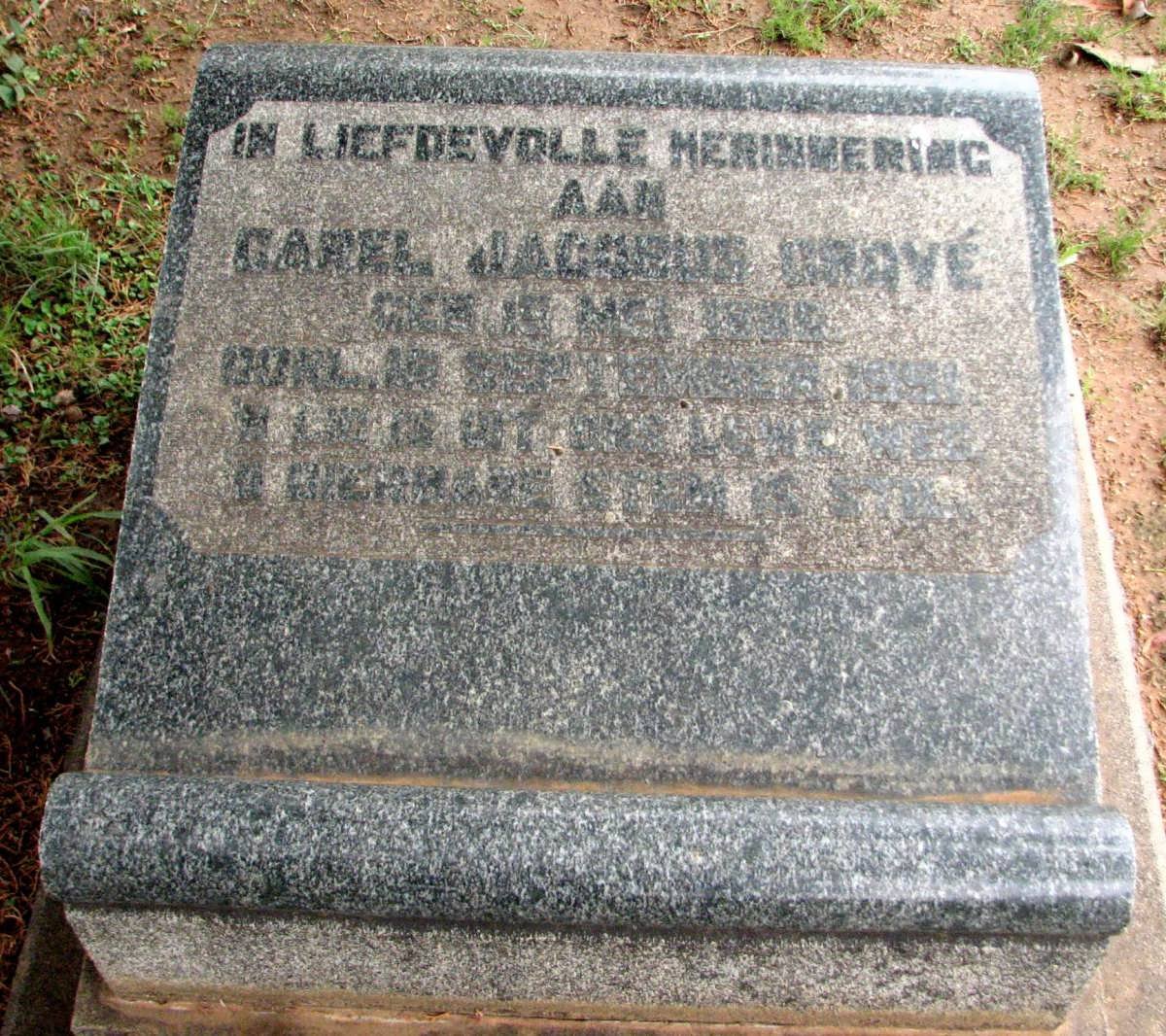 GROVE Carel Jacobus 1886-1950