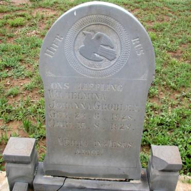 GROBLER Wilhelmina Johanna 1928-1928